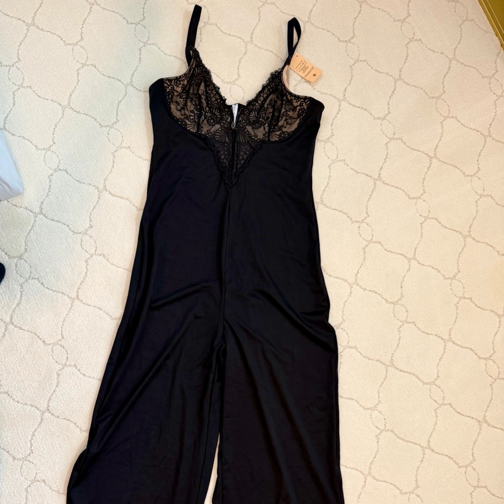 Popilush Lace-Trim Shapewear Jumpsuit / Bodysuit – Black – XXL – NWT